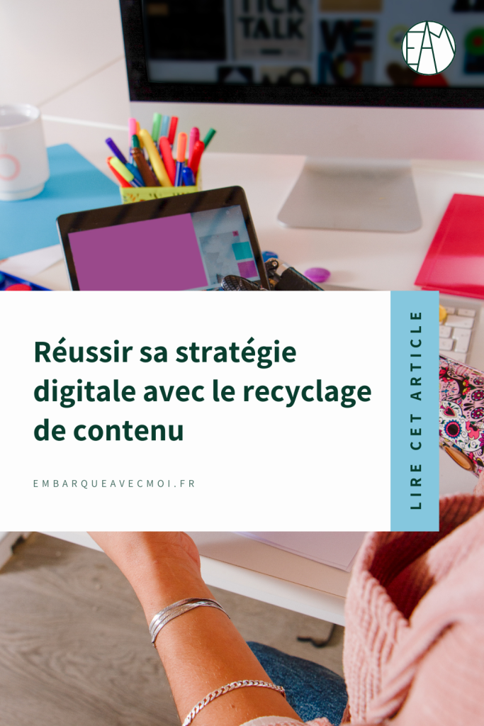 Adopte le recyclage de contenu pour une stratégie digitale efficace. Transforme un seul contenu en plusieurs formats pour toucher différents segments de ton audience. #EfficacitéDigitale #ContentMarketing #Entrepreneur