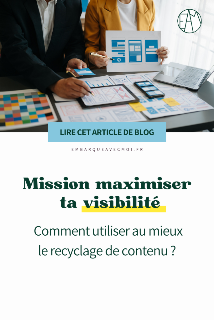 Multiplie ta présence en ligne avec le recyclage de contenu. Découvre comment adapter un contenu unique pour différentes plateformes et toucher une audience plus large. #VisibilitéEnLigne #ContentMarketing #StratégieDigitale
