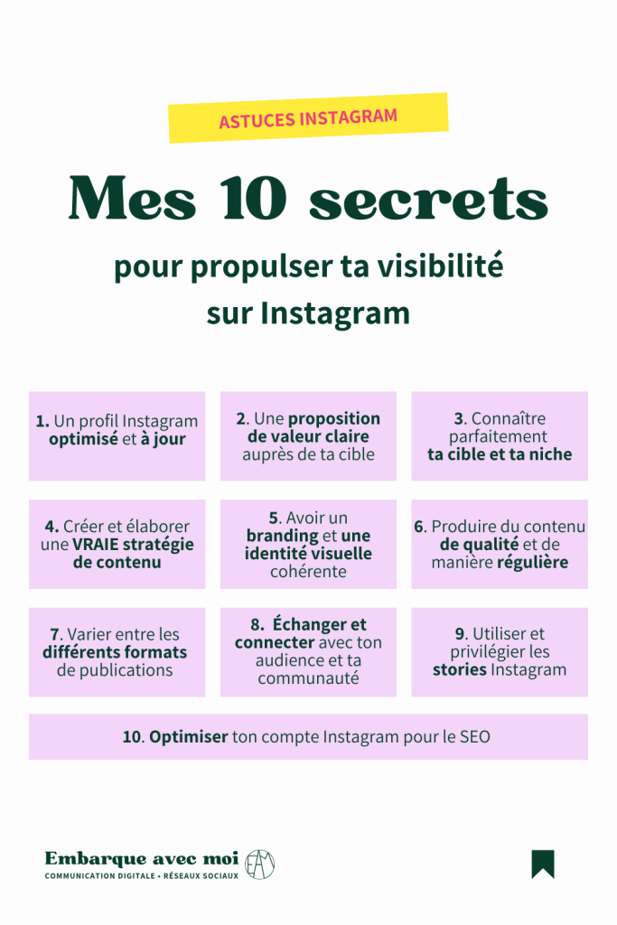 Prêt(e) à prendre ton compte Instagram au sérieux ? Avec ces clés, apprends à structurer ta stratégie, captiver ton audience et développer ta présence en ligne pour attirer des clients. #StratégieDigitale #PrésenceEnLigne #InstagramMarketing